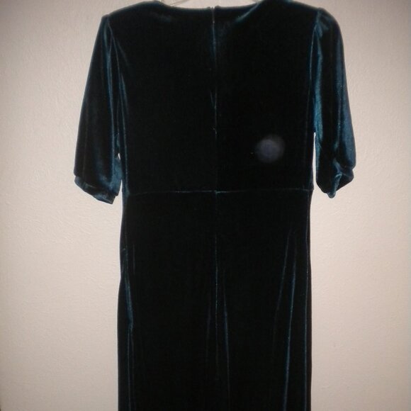 Briggs Womens Size Small Teal Soft Velvet Dress NWT - Picture 5 of 5